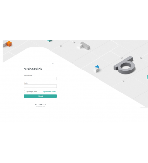 Ekran logowania platformy Businesslink