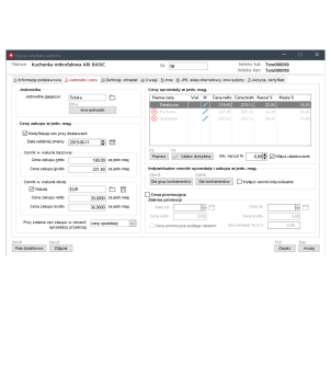 Edycja cen artykułu w programie WAPRO MAG